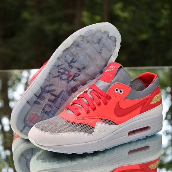 CLOT x Nike Air Max 1 Kiss Of Death Solar Red - Picture 6 of 13